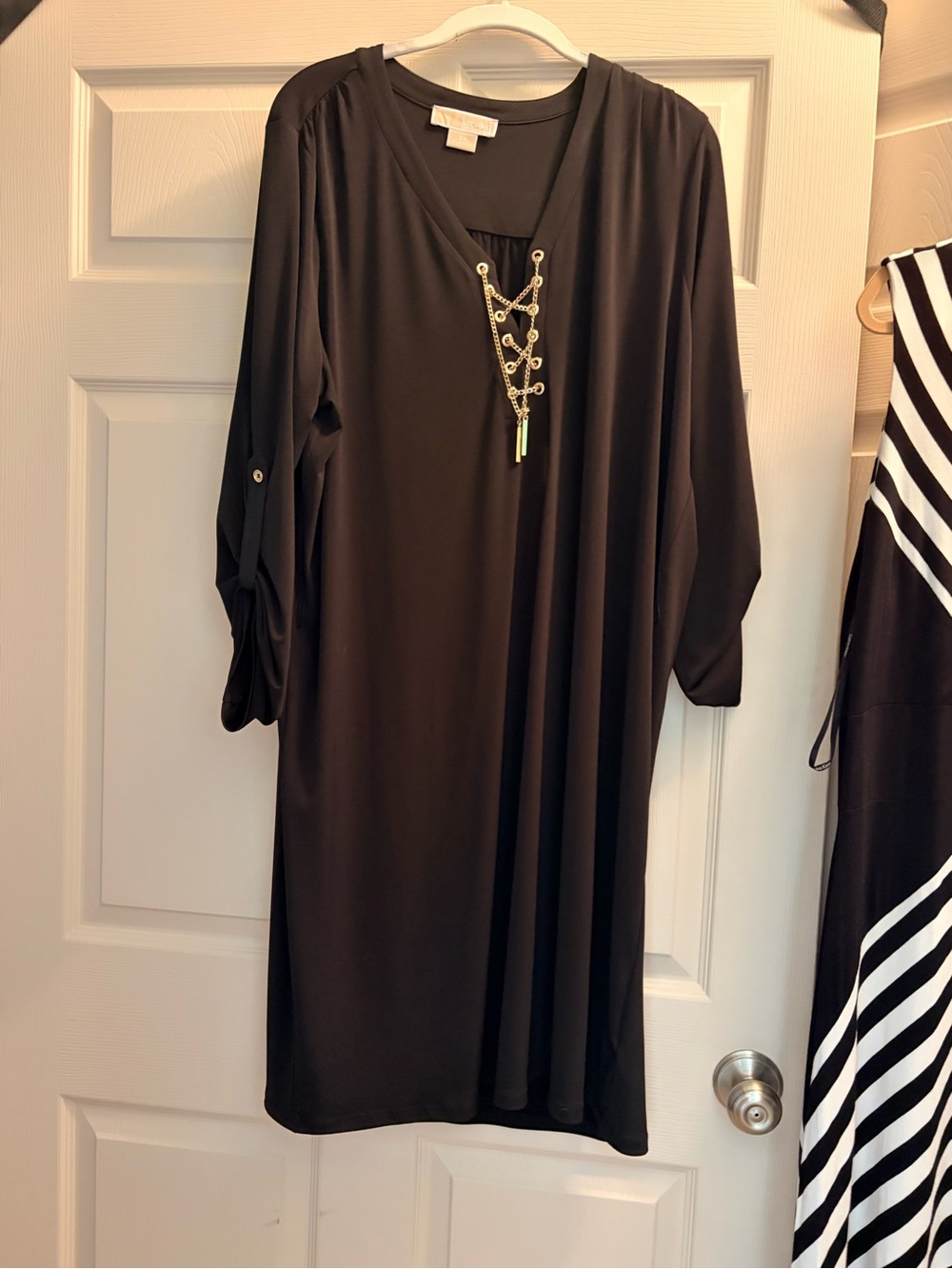 Michael Kors Black Round Neck Top